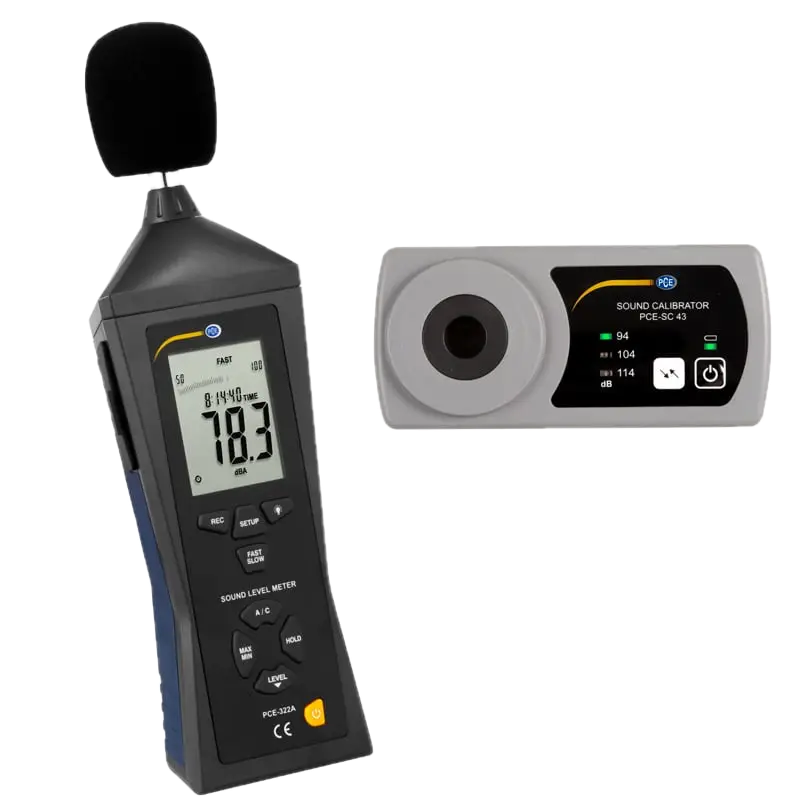 Location Sonomètre PCE-322-SC43 + Calibrateur acoustique Toulouse Accessoires